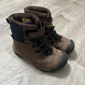 Keen Kanibou Kids Size 4 Winter‎ Leather Snow Hiking Boots